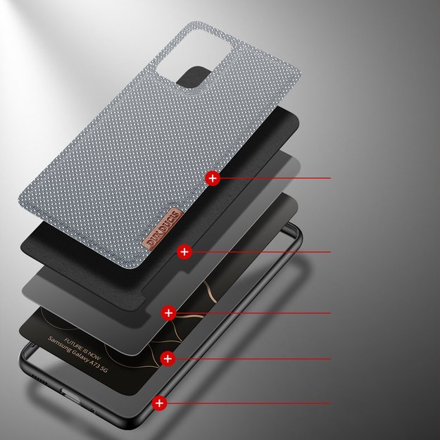 Dux Ducis Fino case is made of nylon material for Samsung Galaxy A73 blue 11