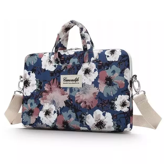 Canvaslife Briefcase 15-16&#39 &#39  Laptop Bag - Navy Blue and White