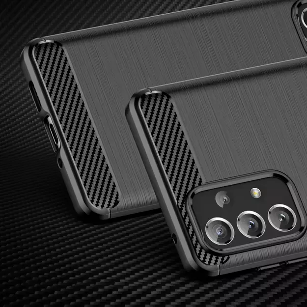 Carbon Case Flexible TPU cover for Samsung Galaxy A73 black 7