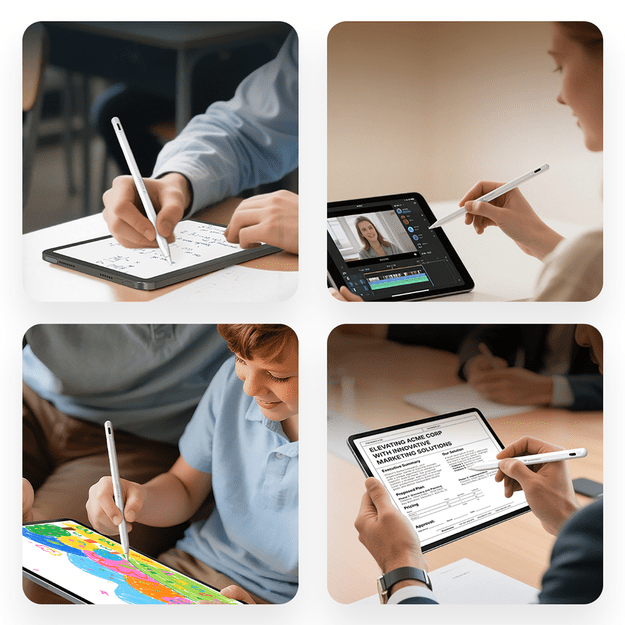 Wozinsky WRA-08 Stylus for iPad USB-C Fast Charging - White 7