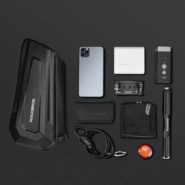 Rockbros B66 waterproof bicycle bag for frame - black 6