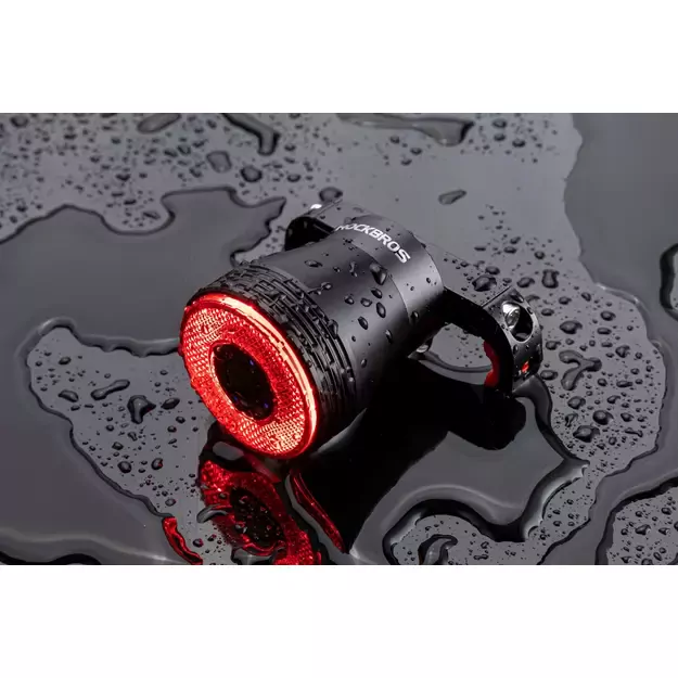 Rockbros Q5 Rear Bike Light with Intelligent Stop System - Black 2