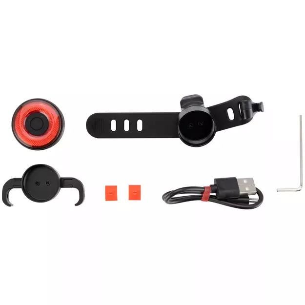 Rockbros Q5 Rear Bike Light with Intelligent Stop System - Black 1