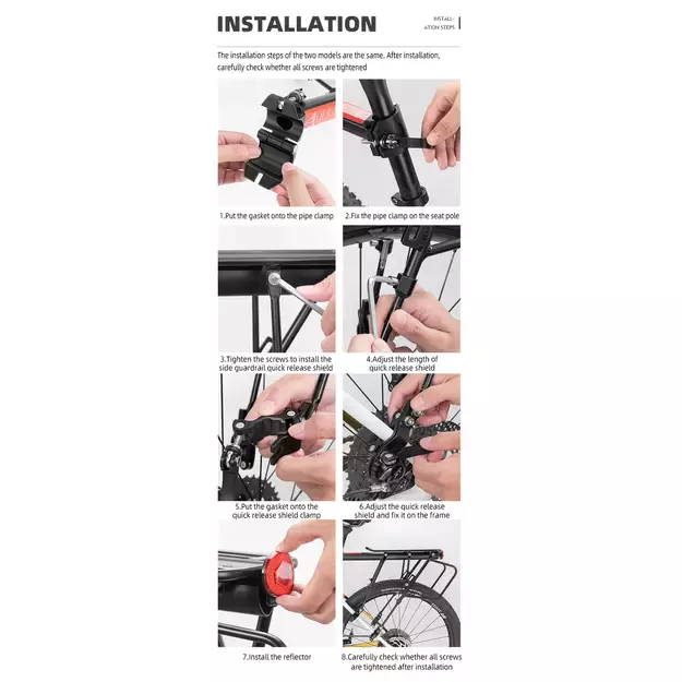 Rockbros 33210004001 bicycle rack with shelf - black 1