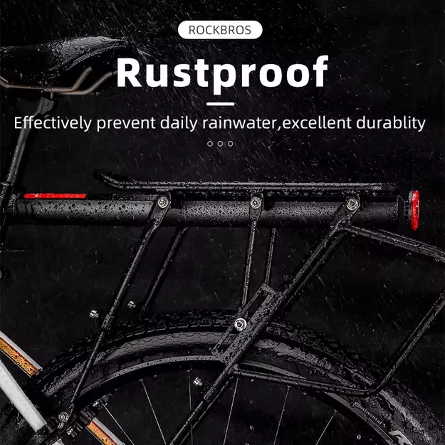 Rockbros 33210004001 bicycle rack with shelf - black 26