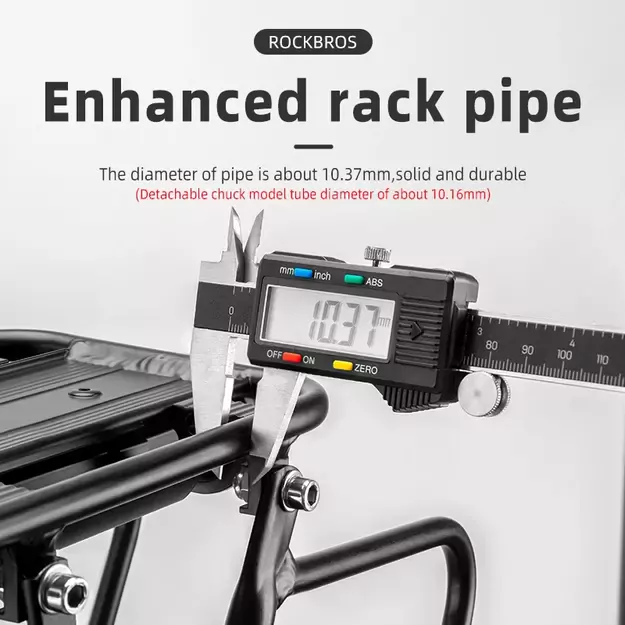 Rockbros 33210004001 bicycle rack with shelf - black 27