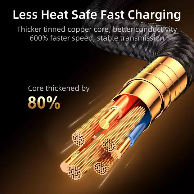Joyroom Gaming Cable S-UL012A6 Lightning (angled) / USB-A (straight) 2.4A 1.2 m - blue 6