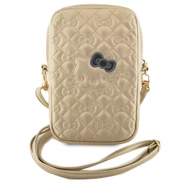 Hello Kitty Quilted Bows Strap bag - gold 5