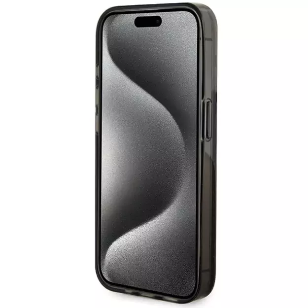 Guess Liquid Glitter Gold Stripes case for iPhone 15 Pro - black 11