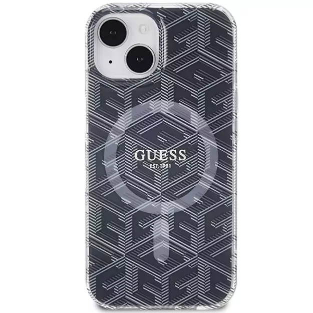 Guess IML GCube MagSafe case for iPhone 15 Plus / 14 Plus - black 9
