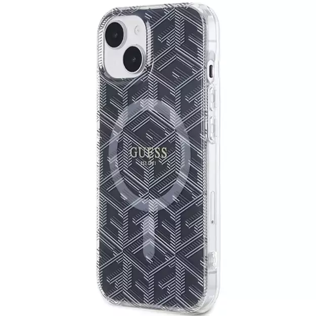 Guess IML GCube MagSafe case for iPhone 15 Plus / 14 Plus - black 8