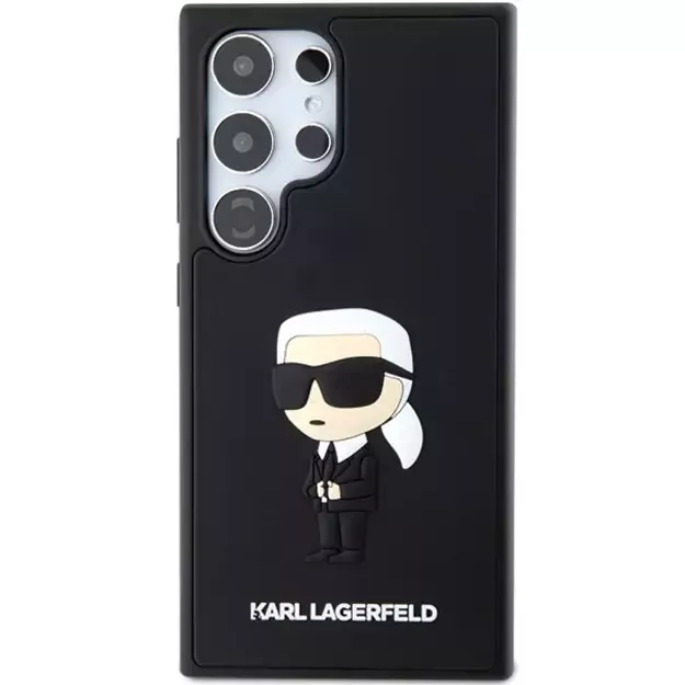 Karl Lagerfeld 3D Rubber Ikonik Case for Samsung Galaxy S24 Ultra - Black 2