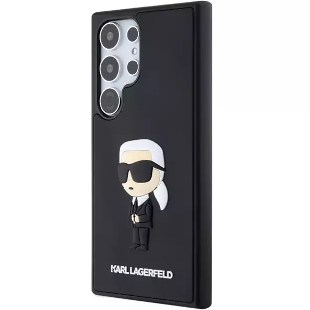 Karl Lagerfeld 3D Rubber Ikonik Case for Samsung Galaxy S24 Ultra - Black 1