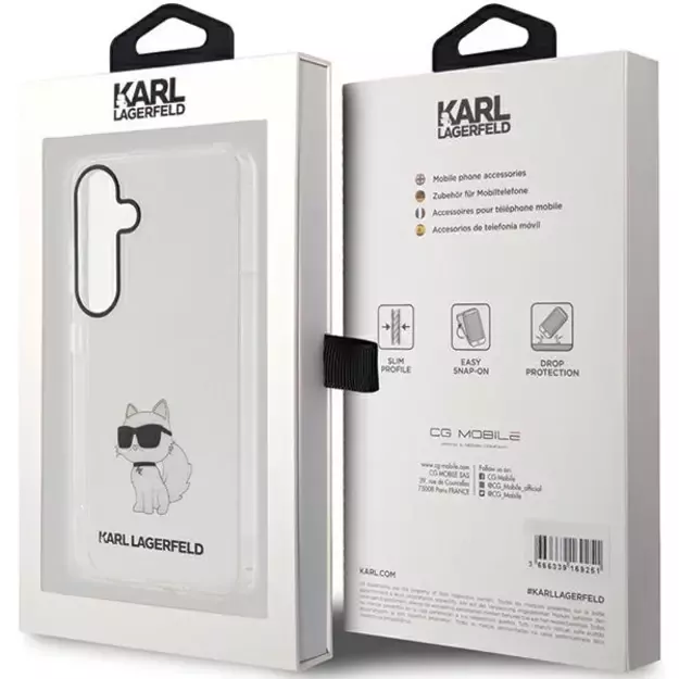 Karl Lagerfeld IML Choupette case for Samsung Galaxy S24 - transparent 7