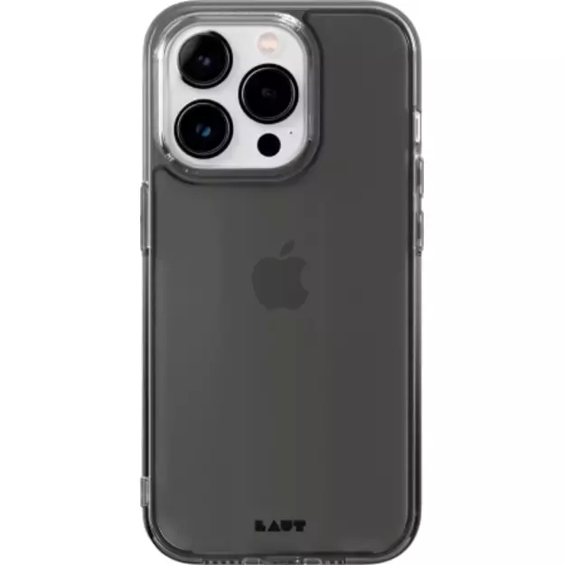 LAUT Crystal Matter X - protective case for iPhone 15 Pro compatible with MagSafe (black-crystal)