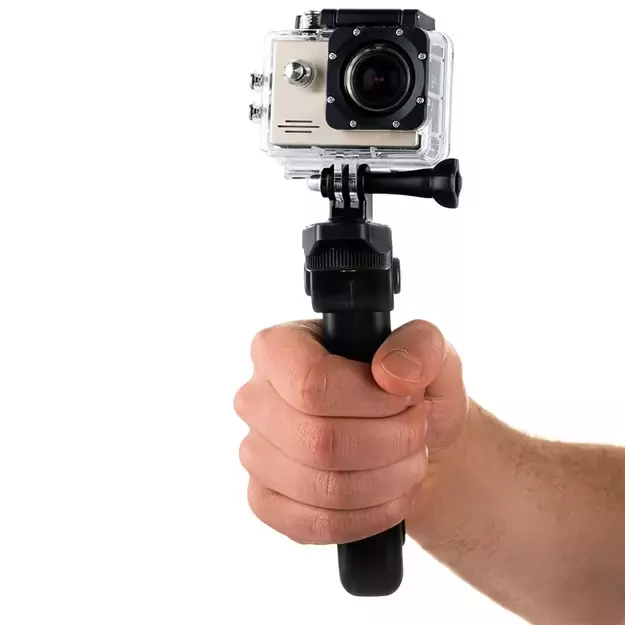 Mount with a mini tripod for GoPro SJCAM action cameras black 1