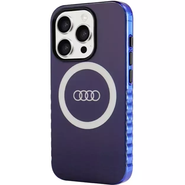 Audi IML Big Logo MagSafe case for iPhone 15 Pro - blue 1