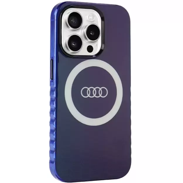Audi IML Big Logo MagSafe case for iPhone 15 Pro - blue 5