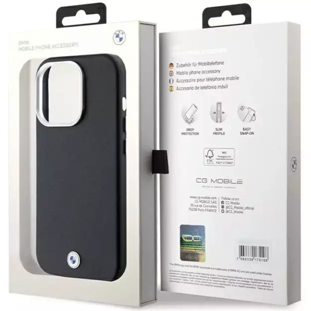 BMW Signature Wrapped Metal MagSafe case for iPhone 14 Pro Max - black 7