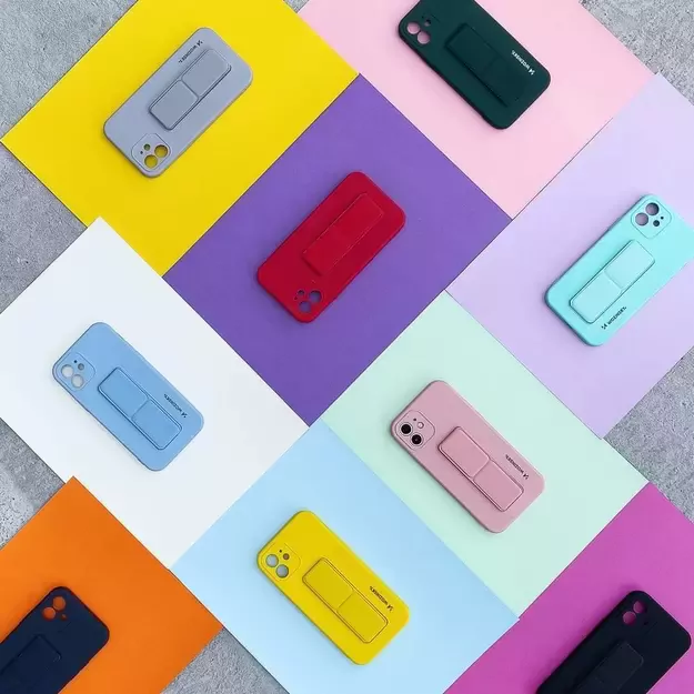 Wozinsky Kickstand Case silicone cover for iPhone 11 Pro Max yellow 21