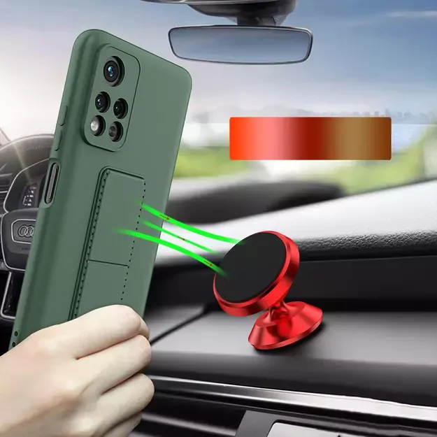 Wozinsky Kickstand Case Silicone Stand Cover for Xiaomi Redmi 10 Red 6