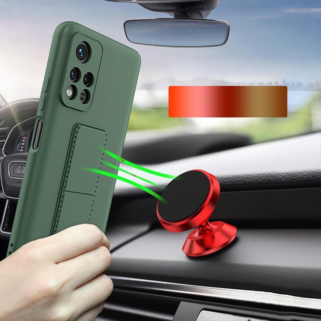 Wozinsky Kickstand Case Silicone Stand Cover for Xiaomi Redmi 10 Red 19