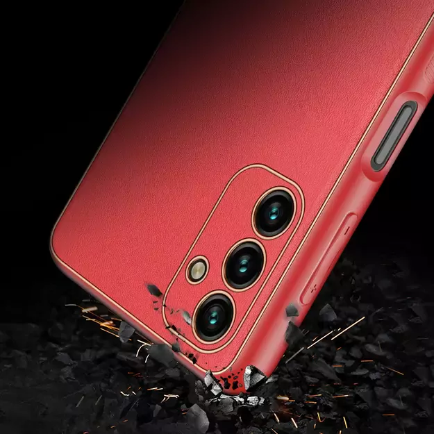 Dux Ducis Yolo elegant cover made of ecological leather for Samsung Galaxy A13 5G red 22
