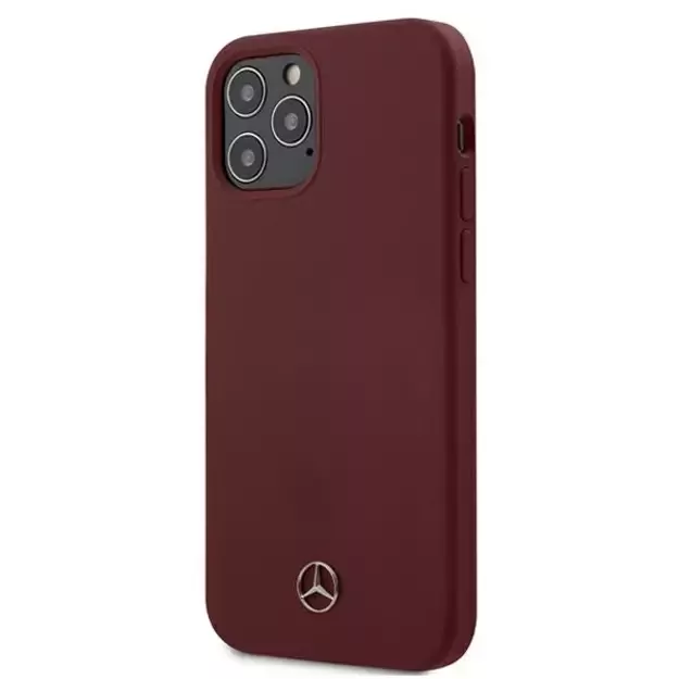 Mercedes MEHCP12MSILRE iPhone 12/12 Pro 6,1  czerwony/red hardcase Silicone Line