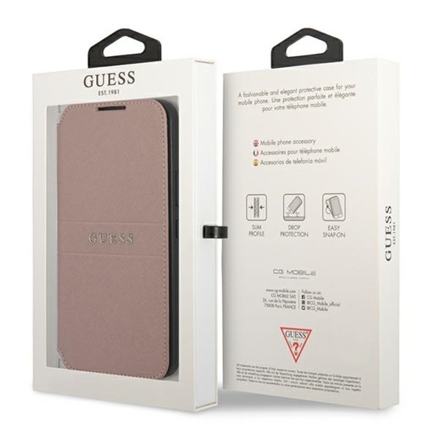 Guess GUBKS22MPSASBPI S22+ S906 pink/pink book Saffiano Stripes 12