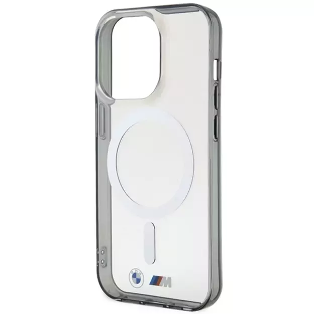 BMW Silver Ring MagSafe case for iPhone 15 Pro Max - transparent 5