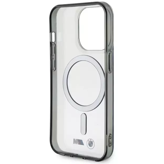 BMW Silver Ring MagSafe case for iPhone 15 Pro Max - transparent 6