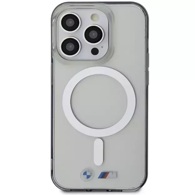 BMW Silver Ring MagSafe case for iPhone 15 Pro Max - transparent 2