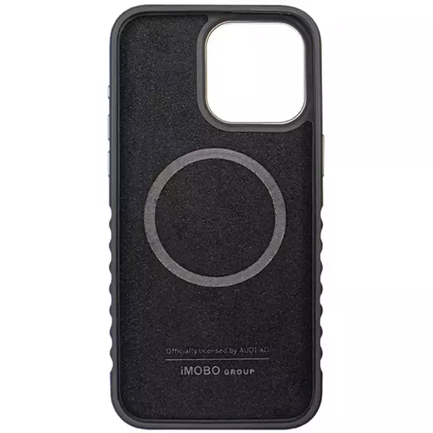 Audi Genuine Leather case with MagSafe for iPhone 14 Pro - black and red 12