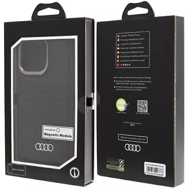 Audi Synthetic Leather case with MagSafe for iPhone 14 Pro Max - black 12