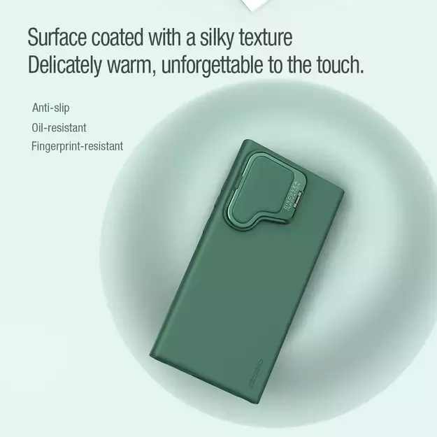 Nillkin CamShield Silky Prop Silicone Case for Samsung Galaxy S24 Ultra - black 24