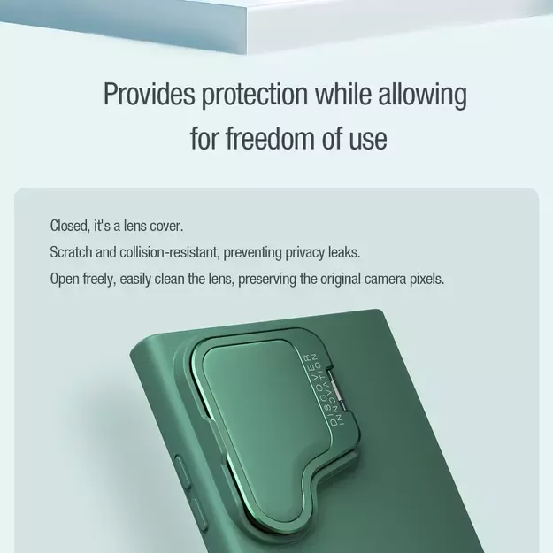 Nillkin CamShield Silky Prop Silicone Case for Samsung Galaxy S24 Ultra - black 21