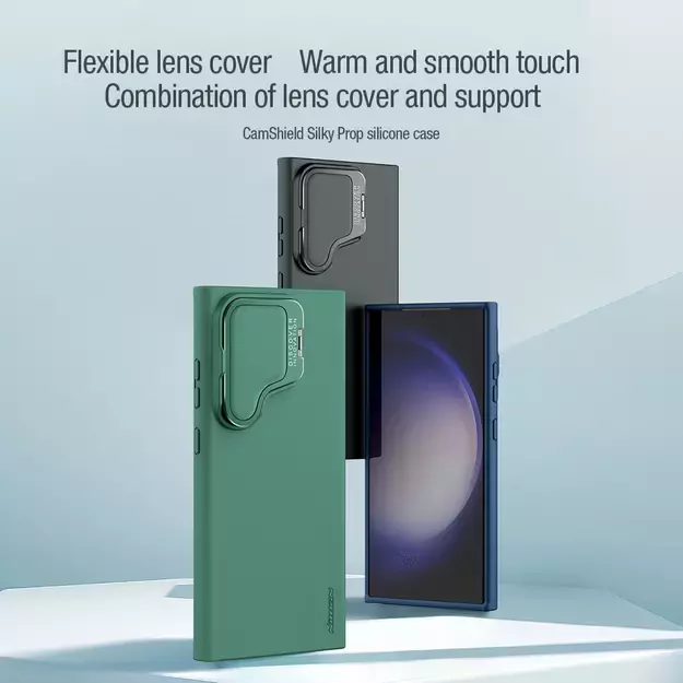 Nillkin CamShield Silky Prop Silicone Case for Samsung Galaxy S24 Ultra - black 20