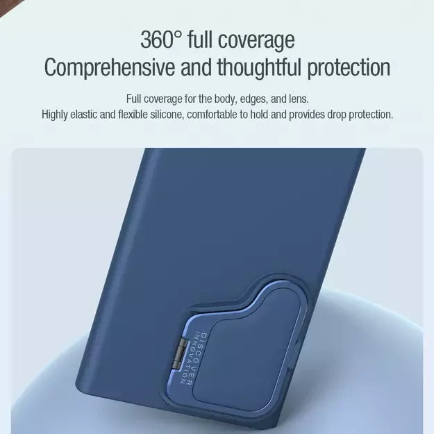 Nillkin CamShield Silky Prop Silicone Case for Samsung Galaxy S24 Ultra - black 26