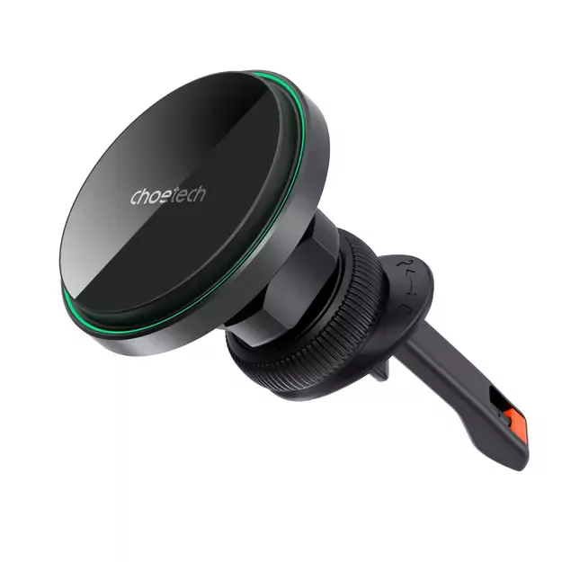 Choetech T204-F magnetic car holder with 15W wireless charging - black 1