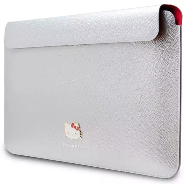 Hello Kitty PU Metal Logo case for a 14&quot  laptop - silver 1