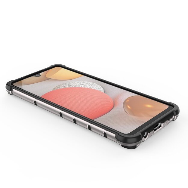Honeycomb Case armor cover with TPU Bumper for Samsung Galaxy A42 5G red 24