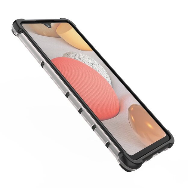 Honeycomb Case armor cover with TPU Bumper for Samsung Galaxy A42 5G red 23