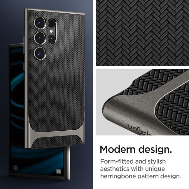 Spigen Neo Hybrid Case for Samsung Galaxy S24 Ultra - Metallic Gray 6