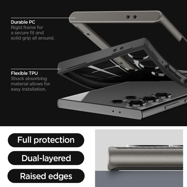 Spigen Neo Hybrid Case for Samsung Galaxy S24 Ultra - Metallic Gray 7