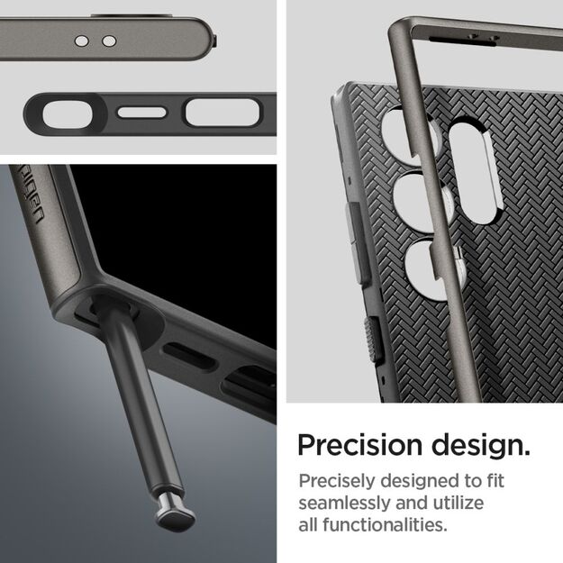 Spigen Neo Hybrid Case for Samsung Galaxy S24 Ultra - Metallic Gray 17