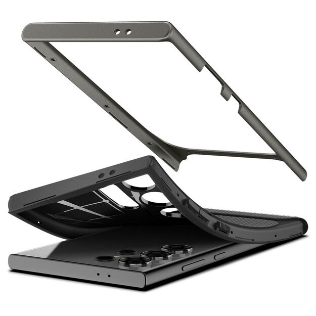 Spigen Neo Hybrid Case for Samsung Galaxy S24 Ultra - Metallic Gray 4