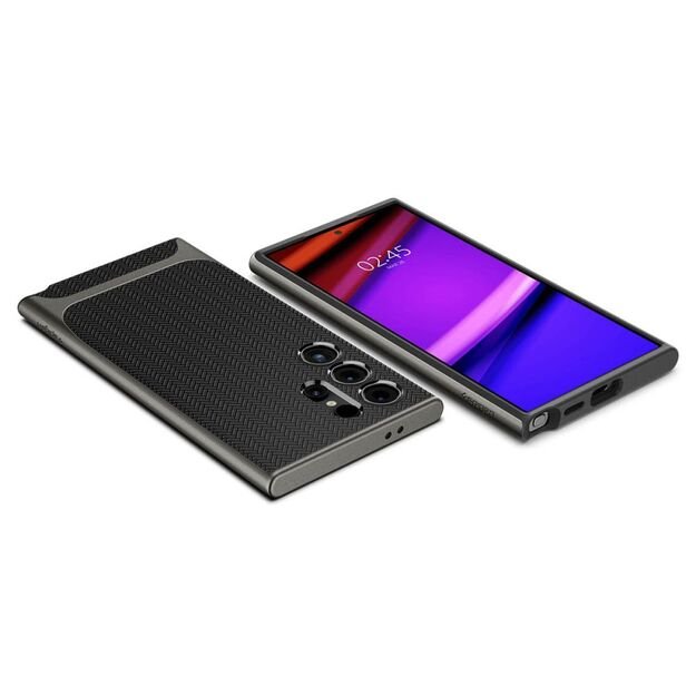 Spigen Neo Hybrid Case for Samsung Galaxy S24 Ultra - Metallic Gray 3