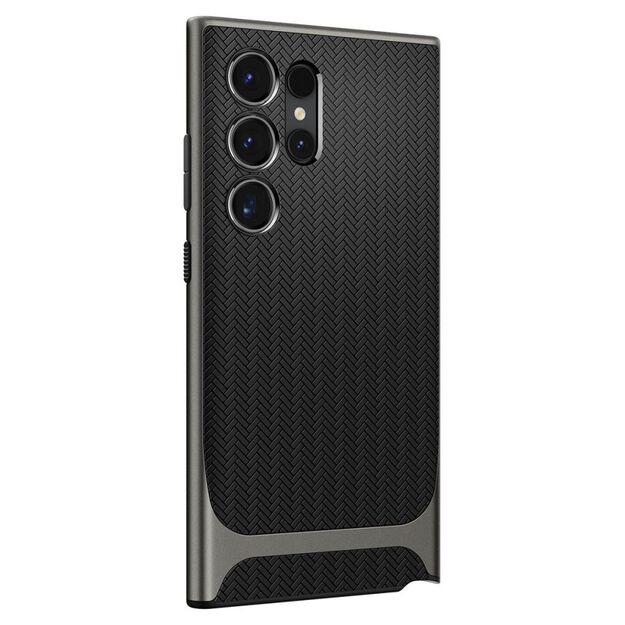 Spigen Neo Hybrid Case for Samsung Galaxy S24 Ultra - Metallic Gray 16