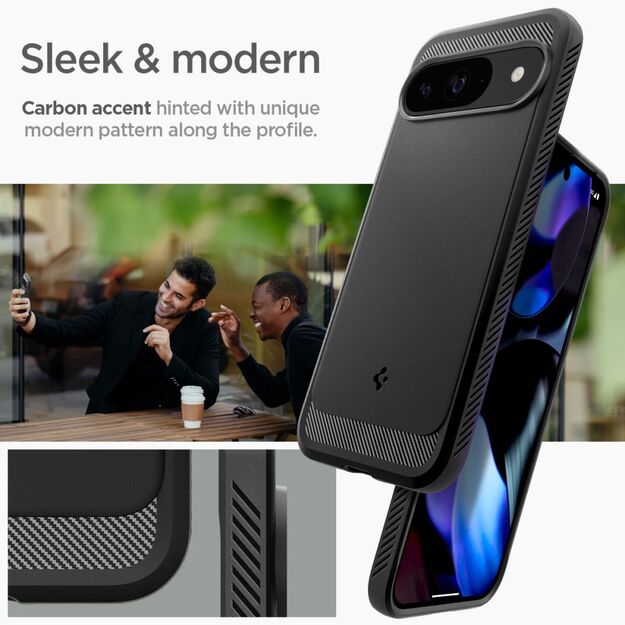 Spigen Rugged Armor Case for Google Pixel 9 / 9 Pro - Black 1