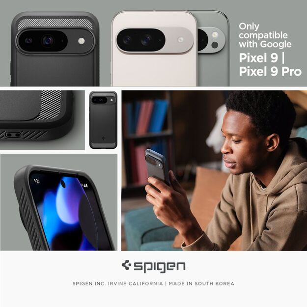 Spigen Rugged Armor Case for Google Pixel 9 / 9 Pro - Black 11